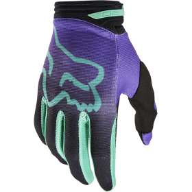 Rukavice na motorku FOX 180 Toxsyk Glove MX23 Fialova/Tyrkysová/Čierna