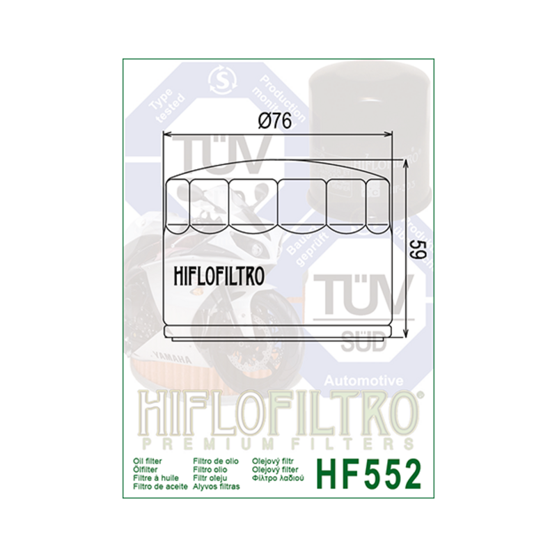 Hiflofiltro olejový filter HF552