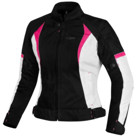 Bunda na motorku TXR Kiara Dámska Čierno Bielo Ružová