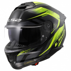 Prilba na motorku LS2 FF808 STREAM II Fury Čierno H-V Žltá