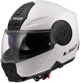 Výklopná prilba na motorku LS2 FF902 Scope II Solid Gloss Biela
