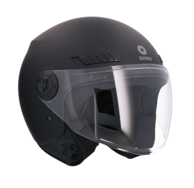 Otvorená prilba na motorku Shiro Kioto čierna matná