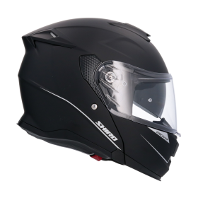 Výklopná prilba na motorku Shiro Discover monocolor matná čierna