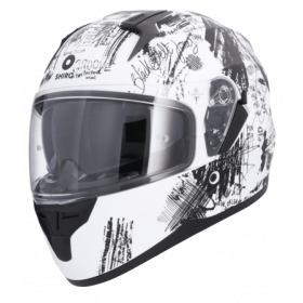 Prilba na motorku Shiro SH-667 Funky Biela Matná