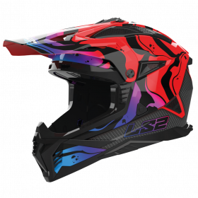 Prilba na motorku LS2 MX708 Fast II Wash Červená