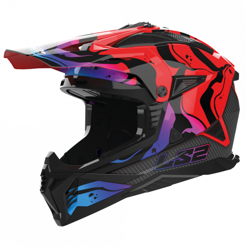 Prilba na motorku LS2 MX708 Fast II Wash Červená