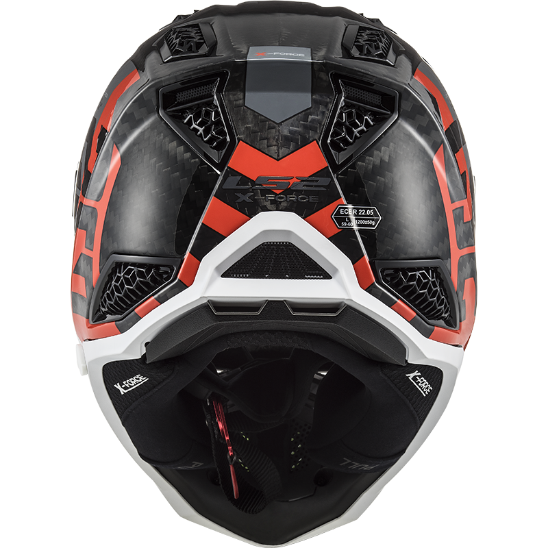 Motokrosová prilba LS2 MX703 C X-Force Barrier H-V Žlto Červená