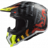 Motokrosová prilba LS2 MX703 C X-Force Barrier H-V Žlto Červená
