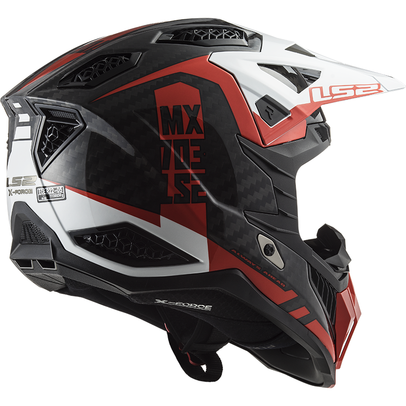 Motokrosová prilba LS2 MX703 C X-Force Victory Červeno Biela