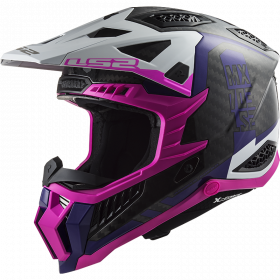 Motokrosová prilba LS2 MX703 C X-Force Victory Fluo Ružová Violet