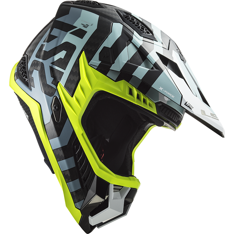 Motokrosová prilba LS2 MX703 C X-Force Barrier Sky Modrá