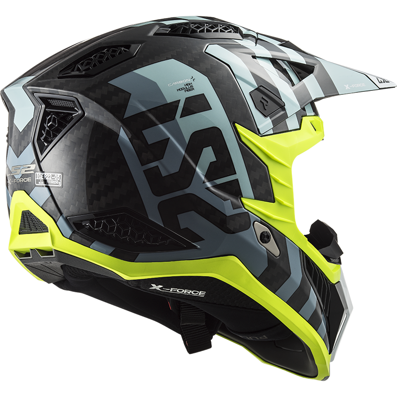 Motokrosová prilba LS2 MX703 C X-Force Barrier Sky Modrá