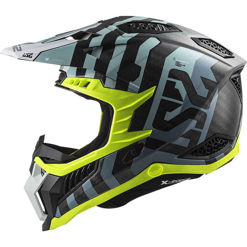 Motokrosová prilba LS2 MX703 C X-Force Barrier Sky Modrá