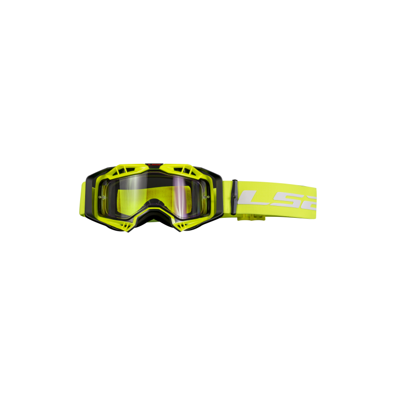 Okuliare na motorku LS2 Aura Enduro Series Goggle H-V S Čírym Sklom Žlto-Čierne