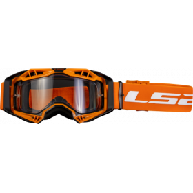 Okuliare na motorku LS2 Aura Enduro Series Goggle H-V S Čírym Sklom Oranžové
