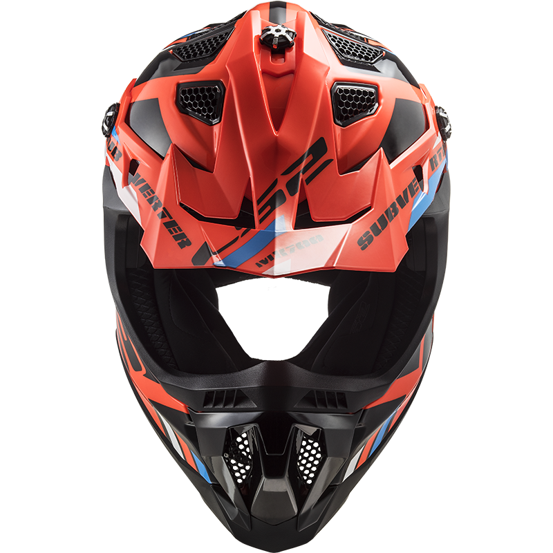 Prilba na motorku LS2 MX700 Subverter Stomp Fluo Oranžovo Čierna