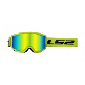 Okuliare na motorku LS2 Charger Goggle H-V S Iridiovým Sklom Žlté