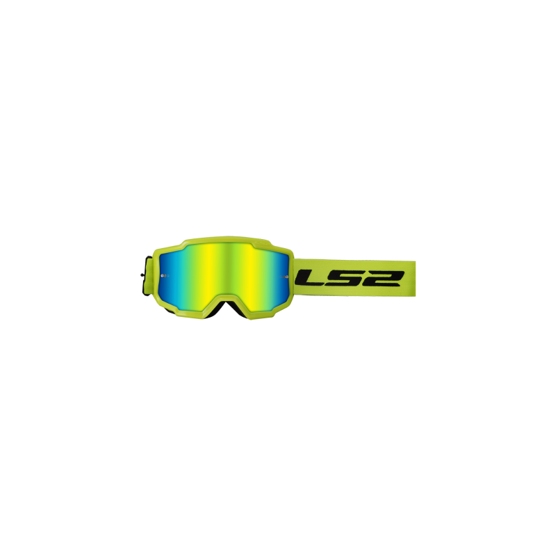 Okuliare na motorku LS2 Charger Goggle H-V S Iridiovým Sklom Žlté