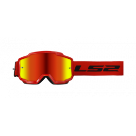 Okuliare na motorku LS2 Charger Goggle S Iridiovým Sklom Červené