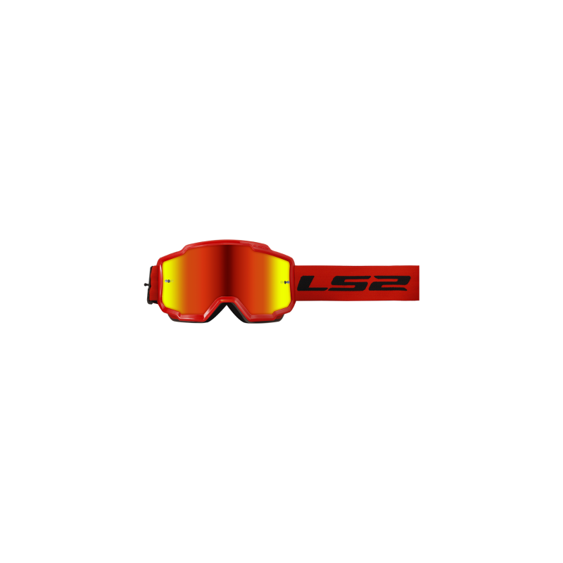 Okuliare na motorku LS2 Charger Goggle S Iridiovým Sklom Červené