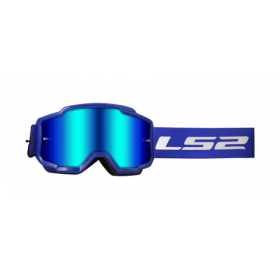 Okuliare na motorku LS2 Charger Goggle S Iridiovým Sklom Modré