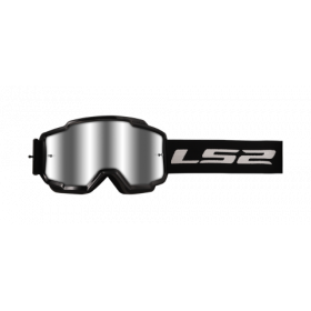 Okuliare na motorku LS2 Charger Goggle so Strieborným Sklom Čierne