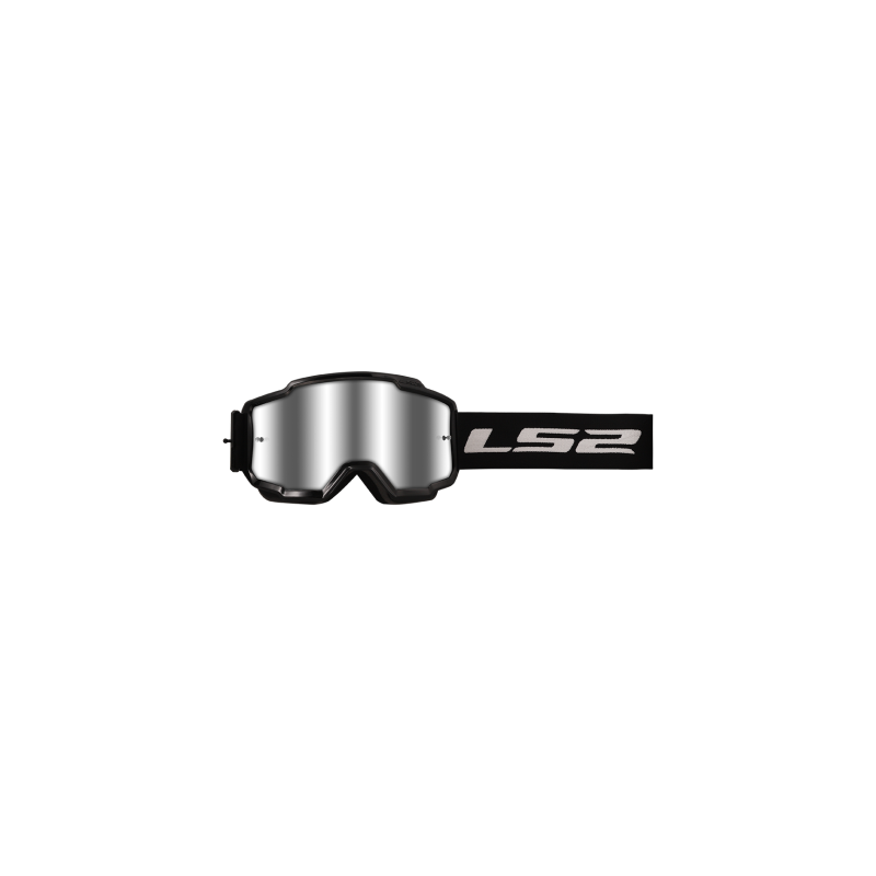 Okuliare na motorku LS2 Charger Goggle so Strieborným Sklom Čierne