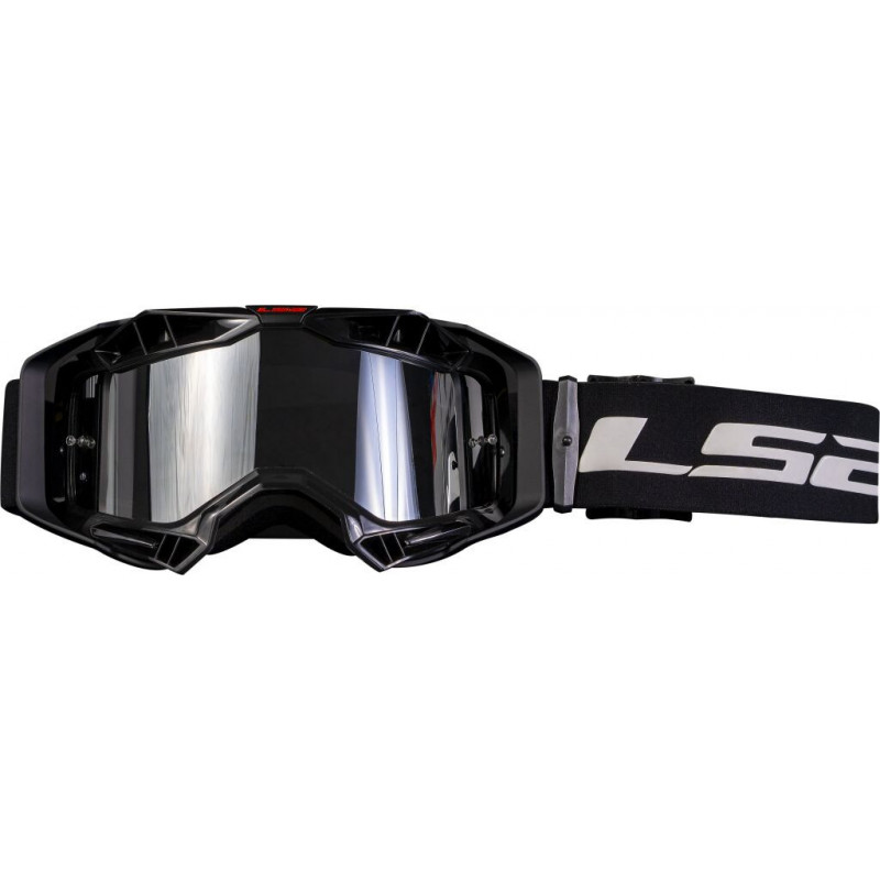 Okuliare na motorku LS2 Aura PRO Goggle S Iridiovým Sklom Čierne