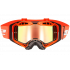Okuliare na motorku LS2 Aura PRO Goggle S Iridiovým Sklom Oranžová-Čierna