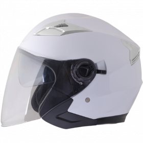 Prilba na motorku Shiro SH-451 Biela Lesklá